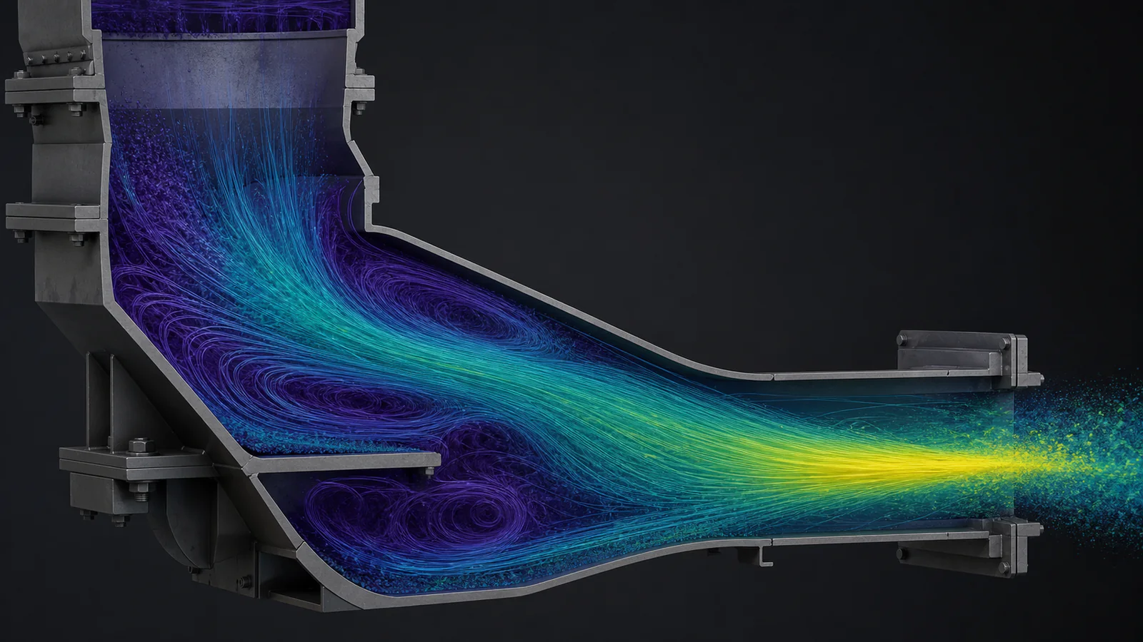Simulación CFD del flujo multifásico dentro de un cajón de traspaso industrial